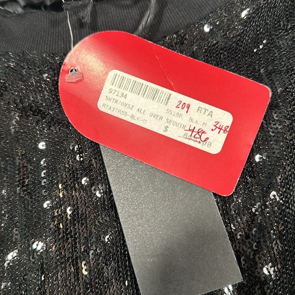 RTA all over sequins women’s sweater top nwt Size: M Medium Retails: $695 - Picture 5 of 6